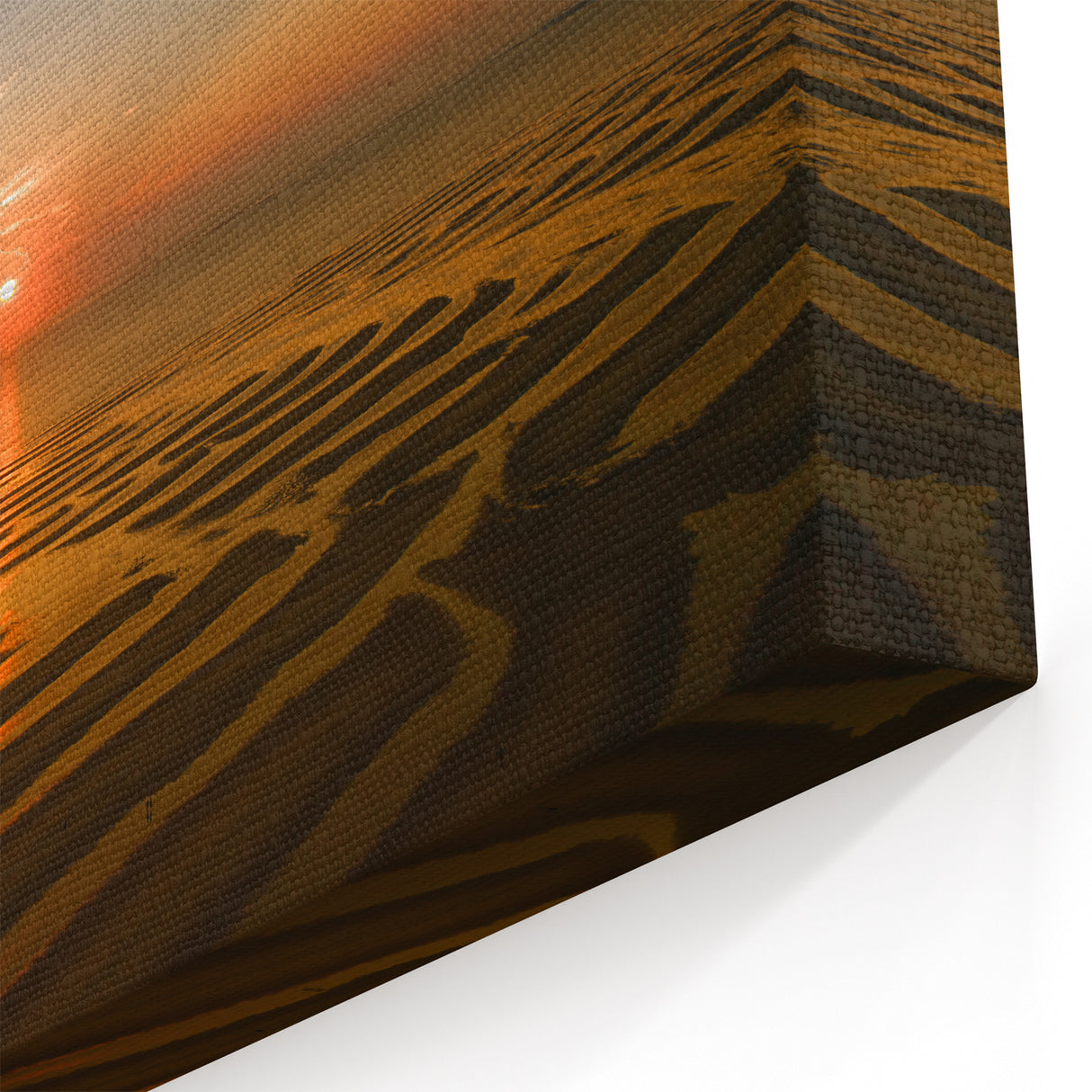 Massachusetts Coastal Art - Cape Cod Sunset Tidal Sand Wall Decor