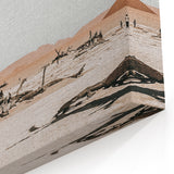 Desert Landscape Wall Art – Rustic Farmhouse Style Natural Decor Print