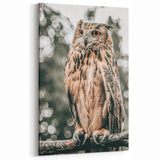 Majestic Owl Wall Art – Rustic Farmhouse Nature-Inspired Decor Print