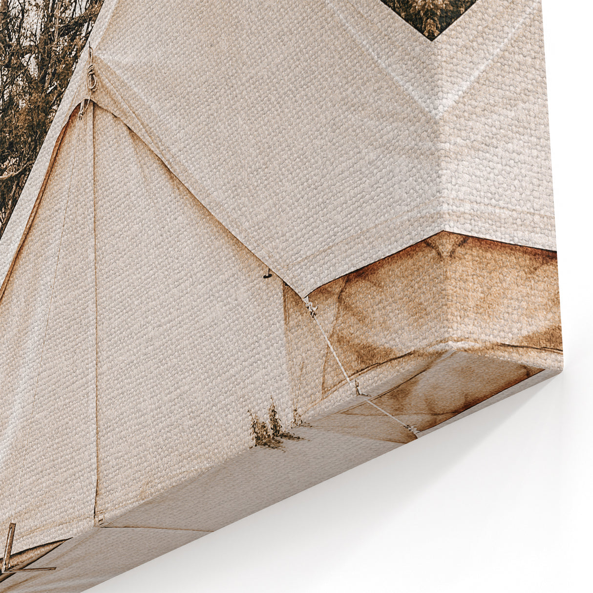 Rustic Camping Tent Wall Art – Farmhouse Adventure-Inspired Decor Print