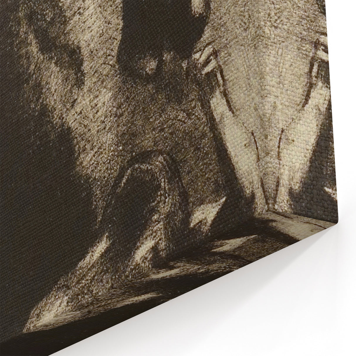 Medieval Gothic Artwork - Dark Horse and Figure - Gothic Wall Art Print