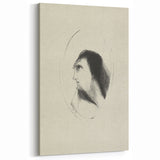 Medieval Gothic Portrait Sketch - Mysterious Figure - Gothic Wall Art