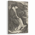 Medieval Cloaked Figure Print - Mysterious Gothic Wall Art Decor