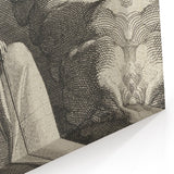 Medieval Cloaked Figure Print - Mysterious Gothic Wall Art Decor
