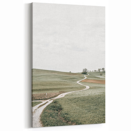 Farmhouse Wall Art - Serene Winding Path for Rustic Country Decor