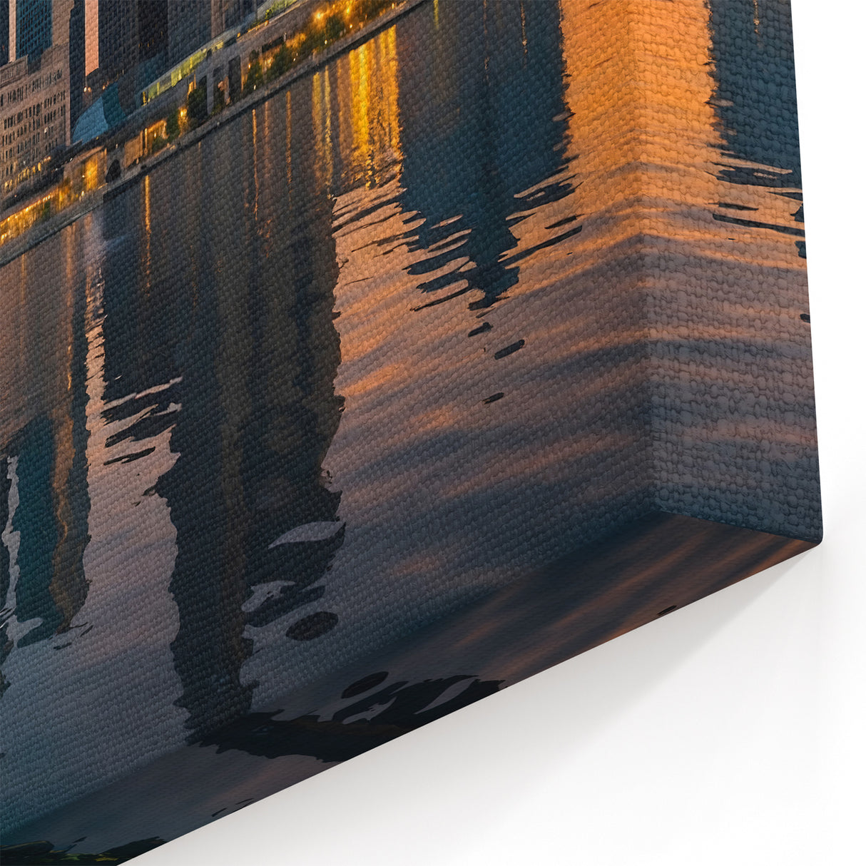 Detroit Skyline Art - Stunning Sunset Reflection Detroit Cityscape Print