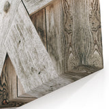 Rustic Farmhouse Decor - Wooden Barn Door Wall Art for Country Style