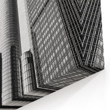 Modern Detroit Skyscraper Art – Bold Black and White Cityscape Wall Art