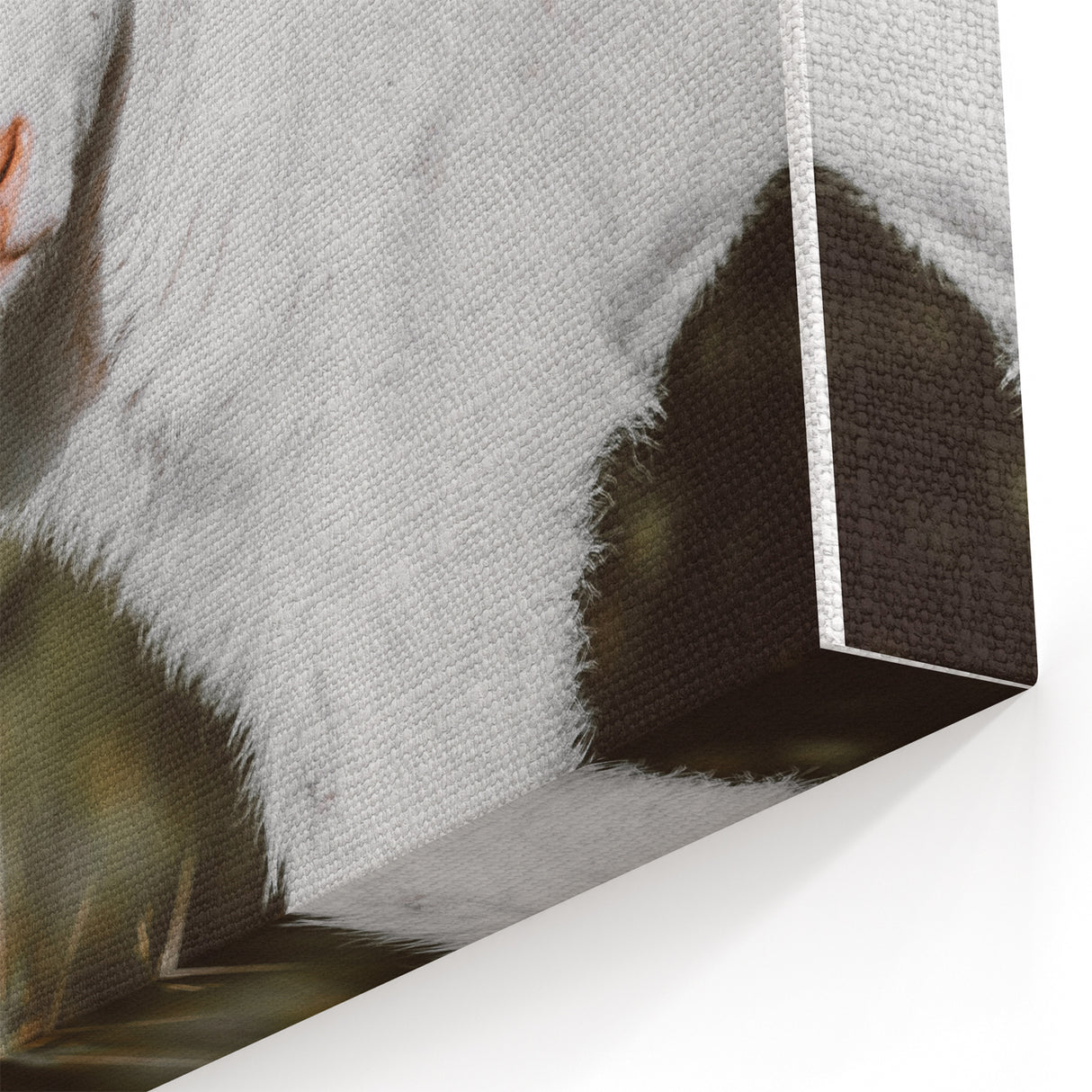 Farmhouse Wall Art: Rustic Calf Portrait in Country Meadow Décor
