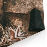Farmhouse Wall Art: Cozy Rabbits in Rustic Barn Décor