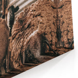 Farmhouse Wall Art: Rustic Barn with Goats and Sheep Country Décor