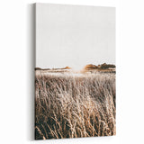 Farmhouse Wall Art: Golden Sunset Over Wheat Field Country Décor