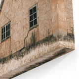 Farmhouse Wall Art: Rustic House with Mountain Backdrop Country Décor
