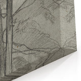 Sketch of Bare Trees - Mysterious Forest Gothic Wall Art Print
