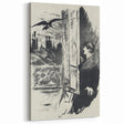 Dark Cityscape and Raven Print - Mysterious Gothic Wall Art Decor