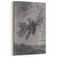 Angels Ascending Print - Mystical Gothic Celestial Wall Art Decor