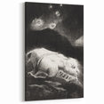 Fantastical Creature Under Stars - Gothic Mystical Wall Art Print