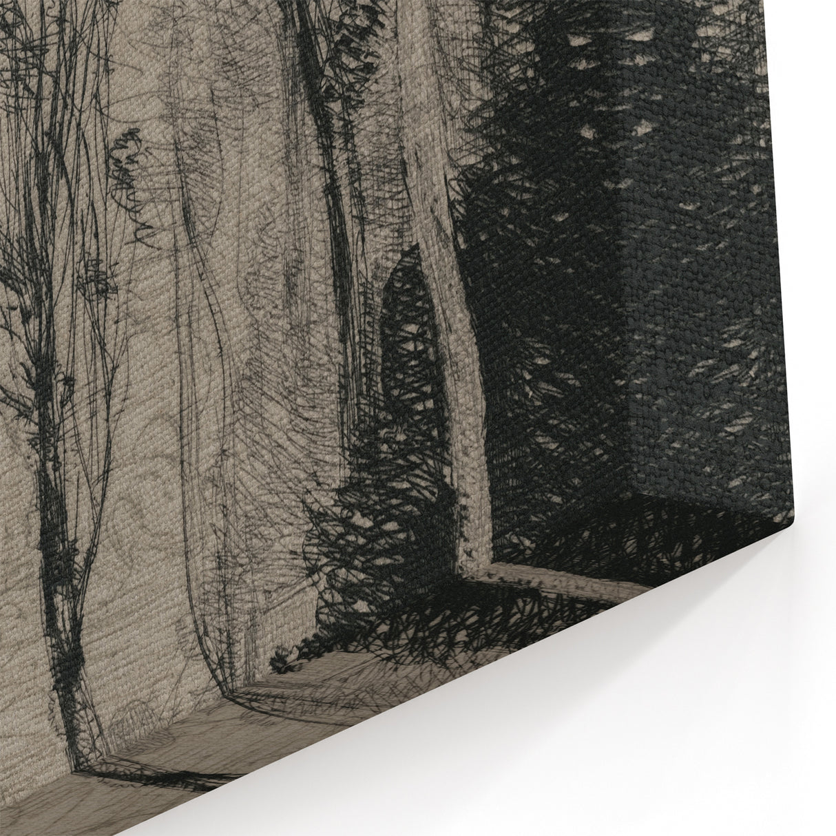 Medieval Gothic Canvas - Mysterious Landscape Dark Decor Style