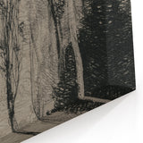 Medieval Gothic Canvas - Mysterious Landscape Dark Decor Style