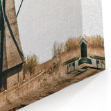 Farmhouse Wall Art: Rustic Windmill by the Water for Country Style Decor