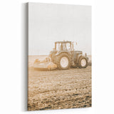 Farmhouse Wall Art: Tractor at Work for Rustic Country Farmhouse Decor