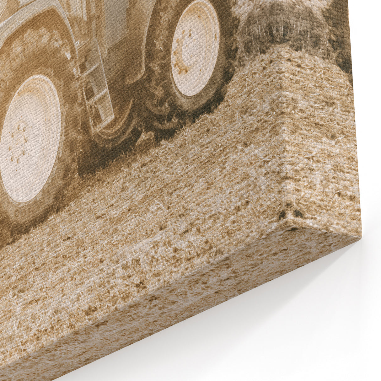 Farmhouse Wall Art: Tractor at Work for Rustic Country Farmhouse Decor