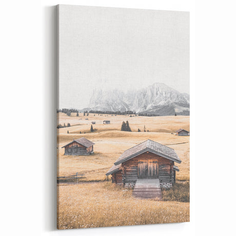 Farmhouse Wall Art: Mountain Cabins for Rustic Country Farmhouse Decor