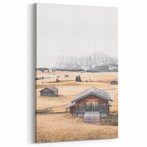 Farmhouse Wall Art: Mountain Cabins for Rustic Country Farmhouse Decor