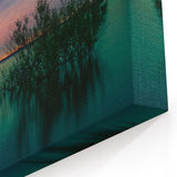 Texas Urban Landscape Canvas - Tranquil Dallas Cityscape Prints at Sunset