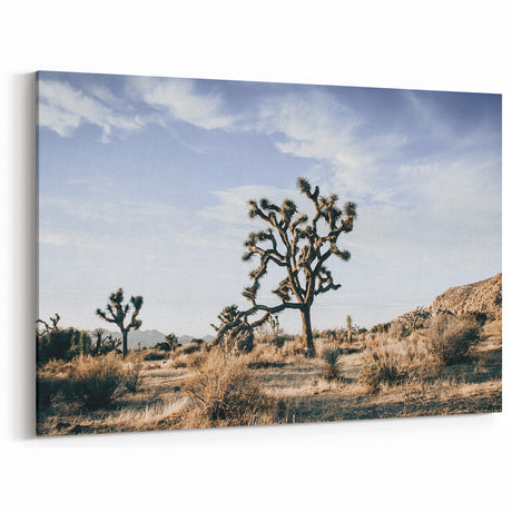 Farmhouse Wall Art: Joshua Tree Desert Scene for Rustic Country Decor