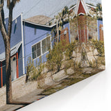 Farmhouse Wall Art: Desert Architecture with Joshua Tree for Rustic Decor