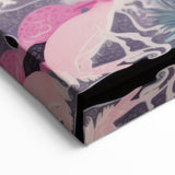 Electric Art Canvas - Vibrant Fantasy Jungle with Colorful Creatures