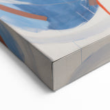 Electric Art Canvas - Dynamic Abstract Circles in Blue and Orange