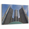 Modern Detroit Architecture Print – Iconic Renaissance Center Wall Art