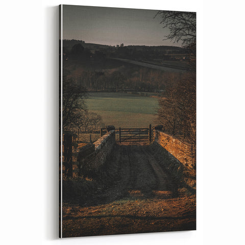 Countryside Gateway Rustic Art - Vintage Farmhouse Print