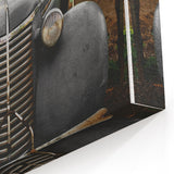 Vintage Car Vineyard Art - Rustic Farmhouse Wall Deco