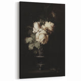 Dark Moody Wall Art - Timeless Floral Elegance in Dramatic Dark Tones