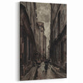 Moody Art Prints - Vintage Street Scene in Timeless Dark Tones