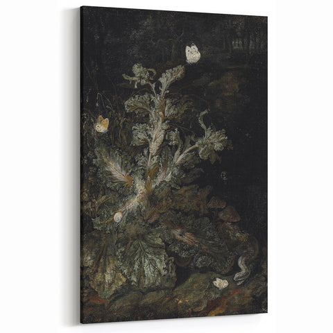 Dark Art Decor - Atmospheric Nature Scene with Mysterious Shadows