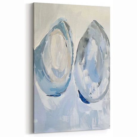 Coastal Wall Art: Abstract Seashells - Modern Ocean-Inspired Painting