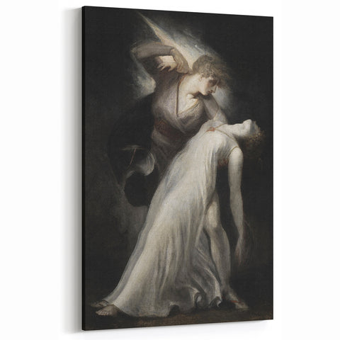 Dark Art Decor - Ethereal Dance Scene with Ghostly Figures in Shadows