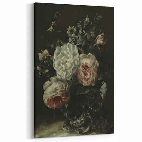 Timeless Dark Prints - Classic Floral Bouquet in Elegant Dark Tones