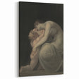 Moody Art Prints - Intimate Embrace in Ethereal Light and Shadows