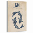 Coastal Wall Art: Koi Fish Illustration - Japanese-Inspired Nautical Print