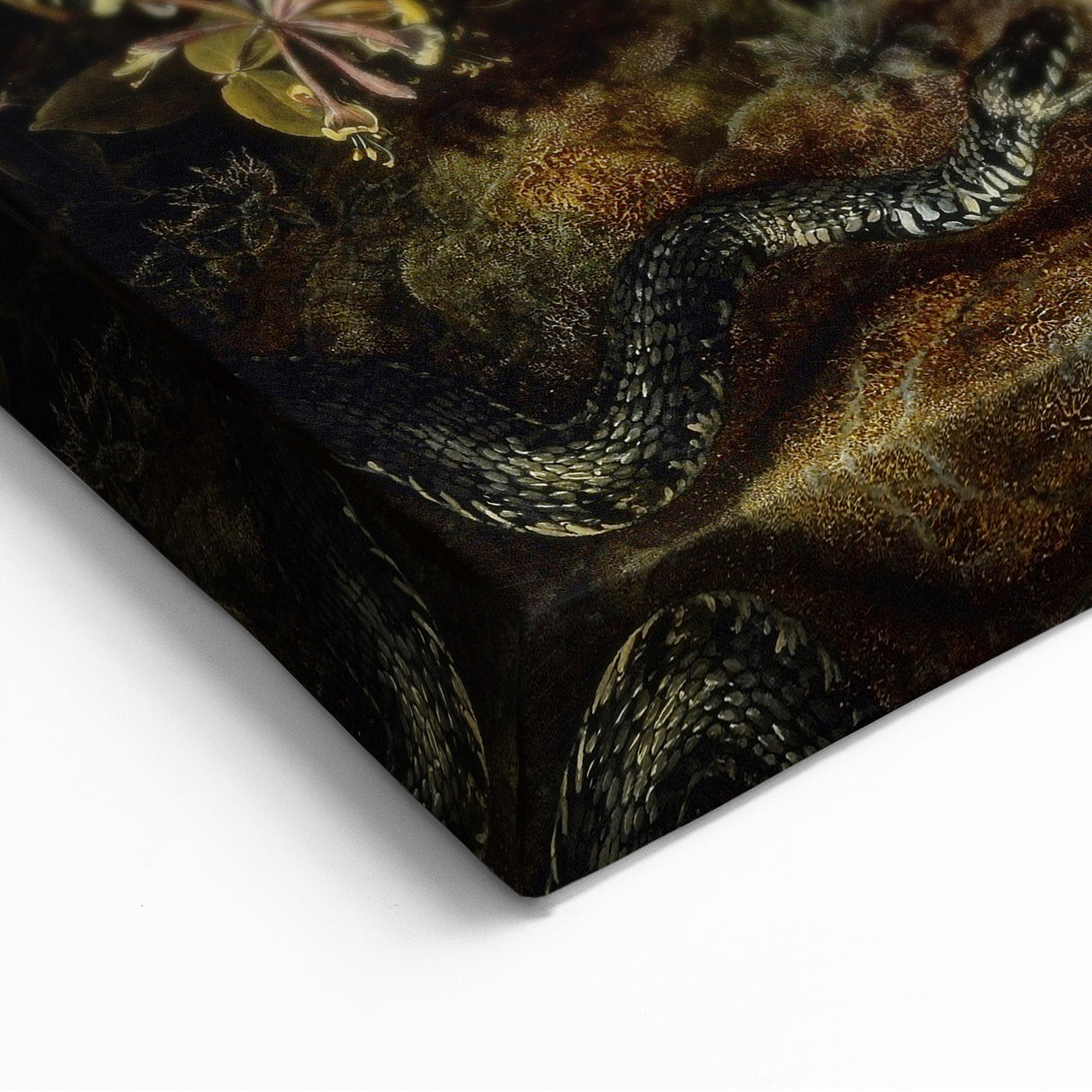 Dark Moody Wall Art - Forest Scene with Butterflies and Woodland Creatures