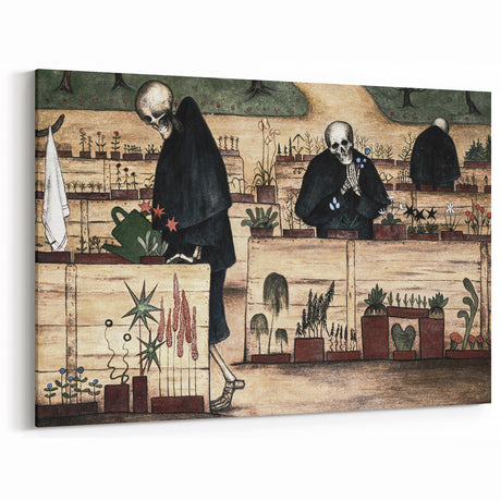 Dark Moody Wall Art - Garden of Skulls - Dramatic Art Prints