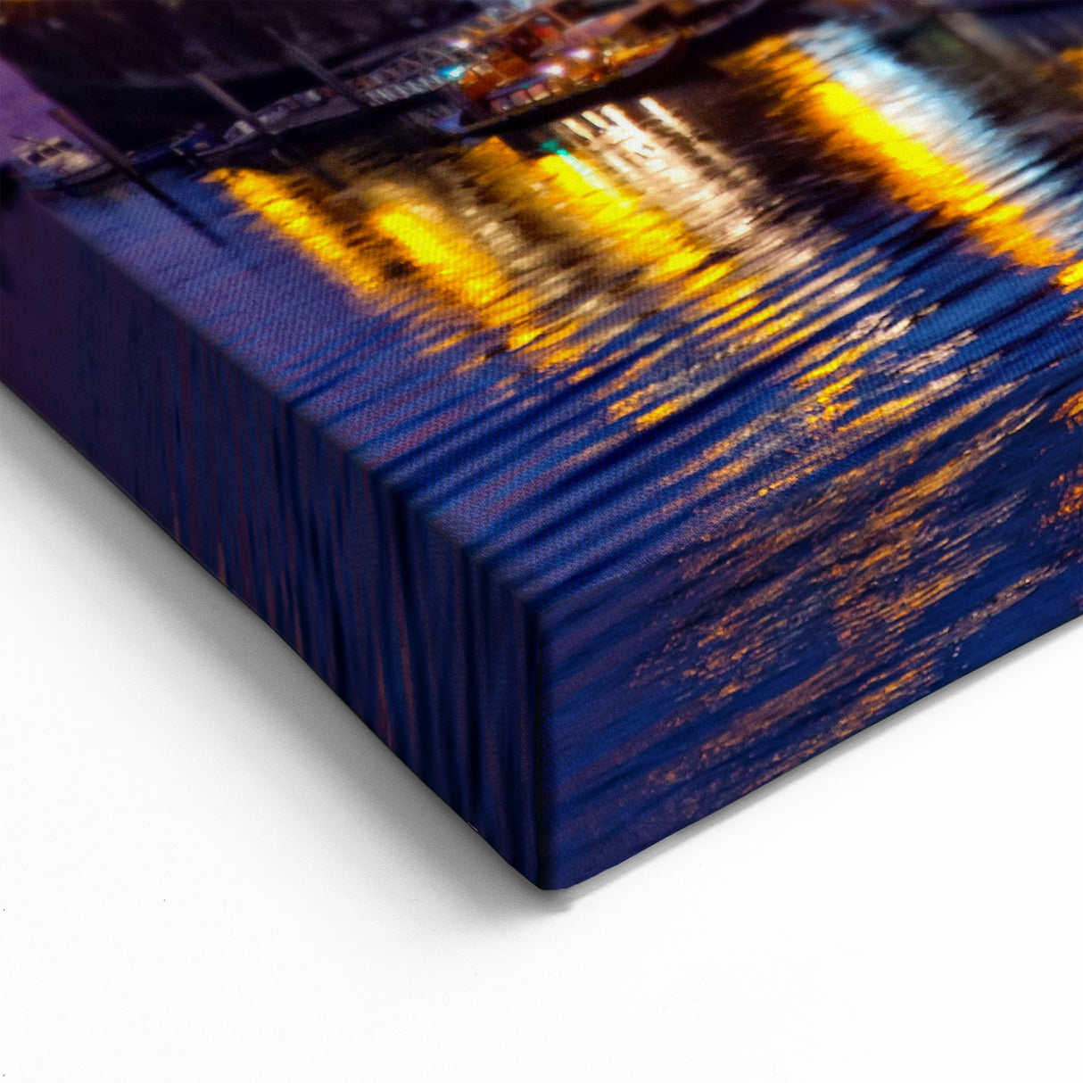 Porto Photography Art - Nighttime Riverside Lights
