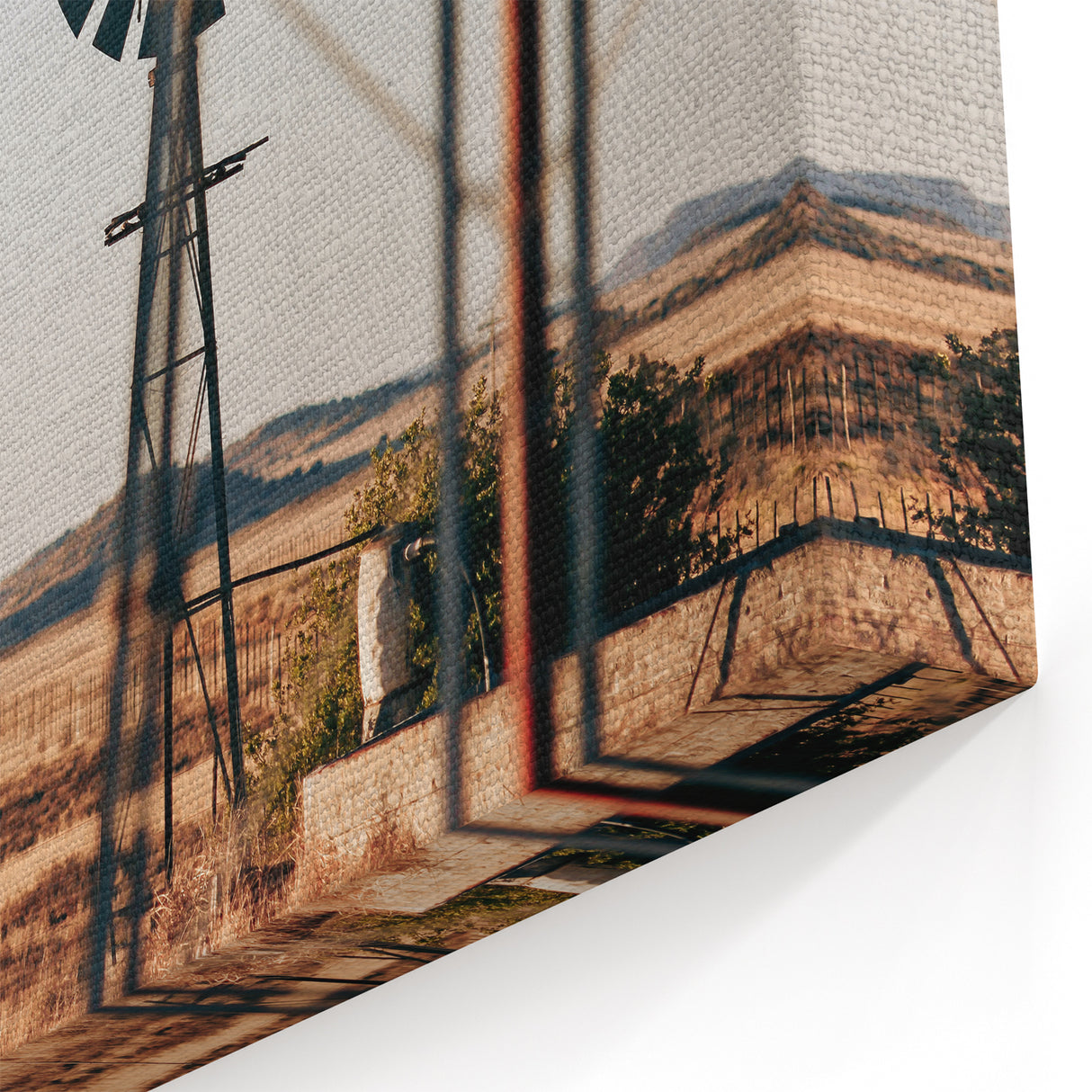 Farmhouse Windmill Wall Art – Rustic Country Style Decor for Home
