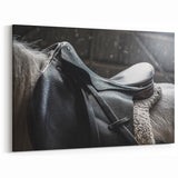 Equestrian Saddle Farmhouse Wall Art – Rustic Western Decor for Home