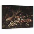 Dark Art Decor - Moody Still Life with Fruits and Rustic Elegance
